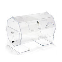 Vente en gros de billets de tombola en acrylique de taille personnalisée et transparente, grand tambour de tombola