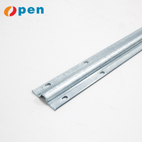Rail de porte coulissante en acier de haute qualité, kit de rail de portail coulissant robuste pour roue inférieure, usage moderne en entrepôt, épaisseur 3 mm