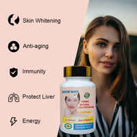 Capsules de glutathion à étiquette privée, anti-âge, blanchissantes, à la glutathion réduit, en gélules molles, pilules blanchissantes, suppléments de glutathion