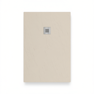 Receveur de douche rectangulaire en béton 80 x 140 cm avec système de drainage pour salle de bain - Product Image 3