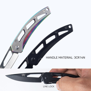 En iyi kalite 7021LUC-SCX katlanır bıçak CNC açık kamp yüksek sertlik paslanmaz çelik saplar çift eylem EDC pocket knife - Product Image 4