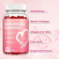 Bonbons gélifiés OEM éclaircissants pour la peau au glutathion, peptides, 500 mg, antioxydants, collagène, biotine, vitamines