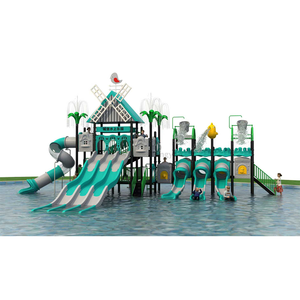 Parc aquatique extérieur pour la maison et les résidences, en plastique, en forme de bateau pirate, conception sur mesure, <span class=keywords><strong>triple</strong></span> toboggan et toboggan en tube LLDPE - Product Image 4