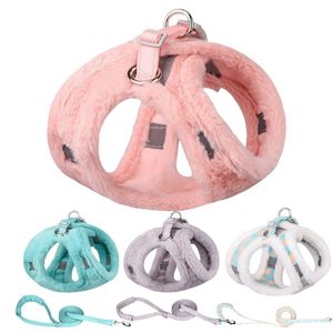 Arnés y Correa para Perro con Forro Polar para Pasear en Invierno, Arnés Reflectante Tipo Chaleco Ajustable, Accesorios para Mascotas - Product Image 1
