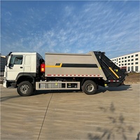 Camion Compacteur de Déchets Howo 15CBM 300HP à Vendre, Camion de Collecte de Déchets Compressés pour l'Exportation