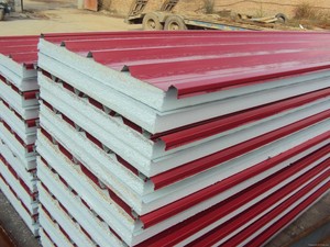 Tấm lợp cách nhiệt Tấm ốp tường bên ngoài 50mm <span class=keywords><strong>EPS</strong></span> Sandwich Panel chất liệu - Product Image 3