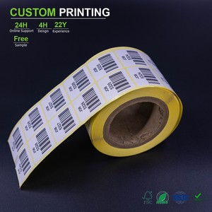 Etiquetas Adhesivas Personalizadas para Impresión en Papel Couché con Código de Barras, Código QR, Número de Serie, para Perfumes, Productos de Peluquería, Empaque de Carne - Product Image 1