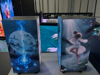 Nouvel écran publicitaire LED cube portable P2.9 couleur pleine, contrôle WiFi via application, pour affichage publicitaire en magasin