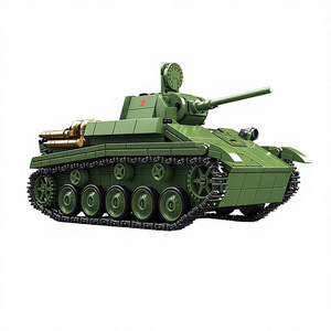 Juego de Construcción de 689 Piezas, Bloques de Plástico ABS, Tanque Ligero T-70, Edificios Históricos - Product Image 1