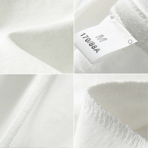 180-280gsm 100% algodón ajustado camiseta en blanco bordado personalizado Puff serigrafía Logo camiseta de alta calidad - Product Image 3