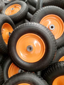 ホイールホイールタイヤ10 12 13 14 16インチボールベアリング穿刺プネマティックラバーホイールタイヤ手押し工具用カートホイール手押し車 - Product Image 6