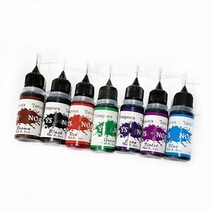 Encre de tatouage professionnelle JW 7 couleurs 15ml 0.5oz Pigment avec logo personnalisé pour tatouage 3D et art corporel - Product Image 3