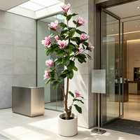 Arrangements floraux haut de gamme, arbre à fleurs de magnolia artificiel, fleurs artificielles, décoration pour mariage, événement, fête, Noël, réveillon de Noël