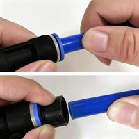Composants pneumatiques PG6-4/8-6, connecteur rapide en plastique droit à diamètre variable, connecteur bleu pour tuyau d'air et d'eau