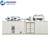 Groupe électrogène conteneurisé au biogaz CCHP 400 kW, puissance silencieuse 500 kVA, alternateur sans balais Yuchai YC6C750N-D30 pour usine alimentaire