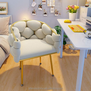 Chaise <span class=keywords><strong>de</strong></span> salle à manger moderne nordique haut <span class=keywords><strong>de</strong></span> gamme en métal doré, rembourrée en lin, pour banquets et hôtels, <span class=keywords><strong>lot</strong></span> en gros - Product Image 3