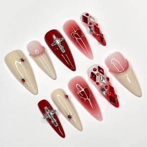 <span class=keywords><strong>Ongles</strong></span> à presser Passionate Lover en gros, <span class=keywords><strong>faux</strong></span> <span class=keywords><strong>ongles</strong></span> mignons pour la Saint-Valentin, boîte d'emballage pour <span class=keywords><strong>ongles</strong></span> à presser - Product Image 4