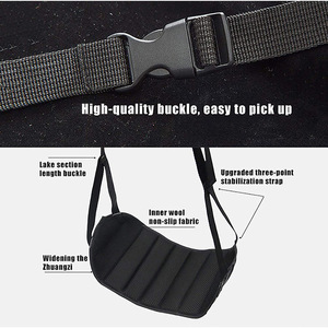 Portable Travel Leg Rest <b>Hammock</b> 42x20cm Black Drawstring Bag Included Adult Use - Product Image 3
