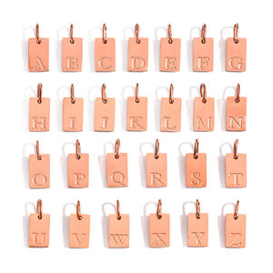 मिरडिया वर्ग ब्रांड 26 अंग्रेजी अक्षर पेंडेंट एक्सेसरीज स्टेनलेस स्टील वैक्यूम प्लेटेड 14k18k सोना बांस - Product Image 5