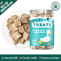 Friandises pour chiens et chats, cou de canard lyophilisé en pot de 40g, directement de l'usine, à mâcher durablement, pour le nettoyage des dents, naturelles, riches en protéines, pour toutes les générations