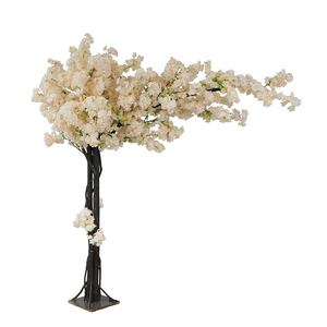JIAWEI Arbres artificiels à fleurs de cerisier, feuilles de lierre, roses artificielles en verre - Vente chaude, liquidation, vente en gros - Product Image 4