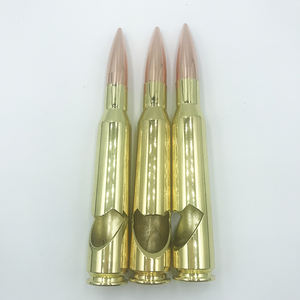 Vasos de Chupito con Forma de Cartucho de Bala Calibre .50 y Abridor de Botellas de Cerveza, Abridor de Metal con Forma de Calibre .50 con Bandera Estadounidense - Product Image 3