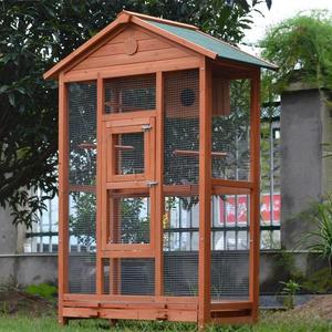 Cage à oiseaux décorative en bois massif <span class=keywords><strong>pour</strong></span> cour, <span class=keywords><strong>pour</strong></span> perroquet, pigeon, cage d'élevage ornementale, grande taille, toutes saisons - Product Image 2