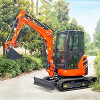 Livraison Gratuite CE/EPA Nouvelle Mini-Pelle 3,5 Tonnes Machine à Creuser pour Ferme Mini Excavatrice sur Chenilles 2,5 Tonnes 3 Tonnes à Vendre