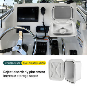 Boîte de rangement pour la pêche en mer avec verrou rotatif, trappe de pont de bateau, bac à poissons vivants avec couvercle et trou de drainage pour yacht et camping-car - Product Image 2