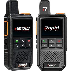 Rapid Radios Nationwide Lte Walkie Talkie 200 Channels Water Resistant Long Range Portable Radio Set - Product Image 1