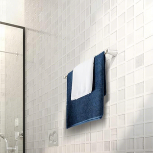 Toallero de Pared de Acero Inoxidable con Acabado Cromado, Diseño Minimalista, 1 Barra, Toallero Fijo para Baño - Product Image 1