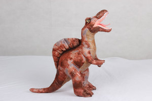 Open Mouth Stuffed Great Dragon Walking Soft <strong>Plush</strong> PP Cotton Filled Grey Fat <strong>Cheap</strong> FluffyFun Custom Green Dinosaur <strong>Toy</strong> - Product Image 5