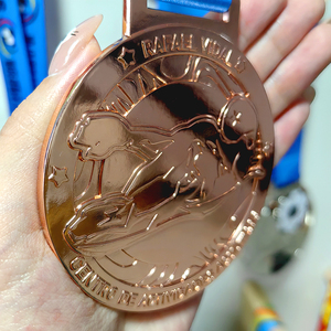 Fabricant Free Design Gold Silver Bronze Award Medal Natation Finisher Sports Metal Medals - Product Image 2