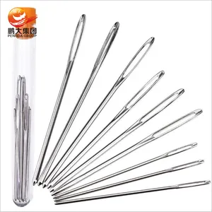 pengda stainless steel sewing needles large big eye hand blunt embroidery darning tapestry yarn wool