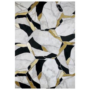 พรมปูพื้นห้องนั่งเล่นสีเหลืองไอศกรีมสีดำ - Product Image 4