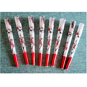 custom plum blossom design cones pre rolled Cones rolling paper with 1000 cones box