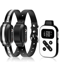 Wiederauf ladbare Remote Beep Vibration der Eigenmarke Humane Shock Modi Pet Dog Trainings halsband