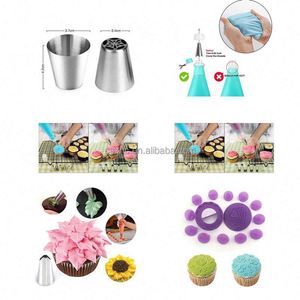 137 PCS Russian <b>Cake</b> <b>Decorating</b> <b>Supplies</b> Kit Piping Pastry Tools Baking Accessories - Product Image 5