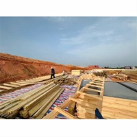Villa en bois de haute qualité, installation facile, maison préfabriquée, 100-400 $ par mètre carré