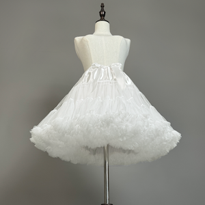 Femmes Blanc Puffy <span class=keywords><strong>Tulle</strong></span> Tutu Ballet <span class=keywords><strong>Court</strong></span> <span class=keywords><strong>Jupon</strong></span> pour Adultes Robes Peut Peut Flare Mini Jupe <span class=keywords><strong>Jupon</strong></span> - Product Image 1