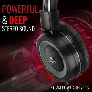 <strong>Headphones</strong> <strong>With</strong> Microphone Wired Head Phones <strong>With</strong> <strong>Volume</strong> <strong>Control</strong> for Computer Cellphone on Ear <strong>Headphones</strong> - Product Image 2