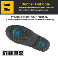 Bottes de randonnée pour hommes Tiger Master Brand, en cuir véritable noir, antidérapantes, résistantes aux huiles et aux acides, semelle en caoutchouc résistante à l'usure, non sécuritaires