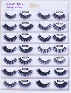 Individual Eyelashes <strong>Mink</strong> <strong>Lashes</strong> Wholesale 100% Wispy <strong>Mink</strong> Eyelashes Cruelty Free Full Strip Eyelashes - Product Image 2