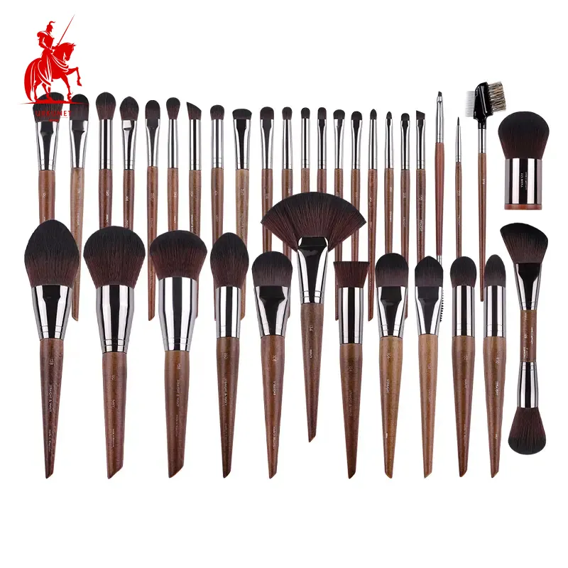 wholesale luxury soft synthetic vegan makeup brush set brushes cruelty free private label brochas de maquillaje