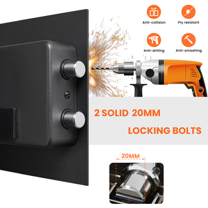 Chuyên Nghiệp Thép Điện Tử An Ninh Tiền Gửi An Toàn Hộp Nhà Điện Tử Kỹ Thuật Số An Toàn Với Khóa Chìa Khóa Cho Lưu Trữ - Product Image 3