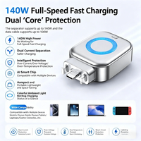 Séparateur 140W de haute qualité entièrement chargé, avec arrêt automatique intelligent par IA et retrait sécurisé des connecteurs