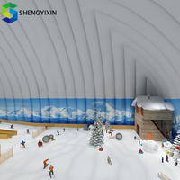 Dôme de Glamping Géodésique Intérieur en Promotion, Igloo Gonflable avec Couverture en PVC Étanche, Maison Bulle Gonflable Autoportante, Dômes et Tentes Sportives Gonflables