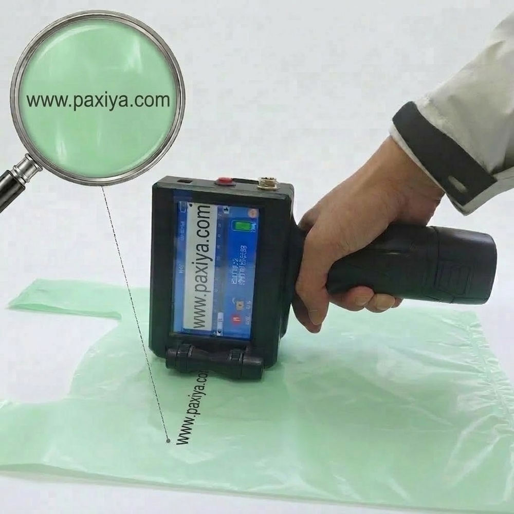 12.7mm Handheld Plastic Bag Inkjet Printer 600dpi Inkjet Printer Barcode logo Qr Code Date Handheld Printer