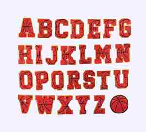 Patchs thermocollants en chenille à bordure dorée pailletée de 7,5 cm/3 pouces, lettres et chiffres pour football, basketball, baseball, softball, rugby - Product Image 5