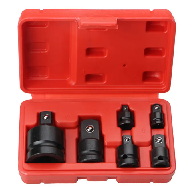 6pcs Impact Adapter and Reducer Set, Professional Socket Convertor Adaptor with 1/4 3/8 1/2 3/4 Inch Drive